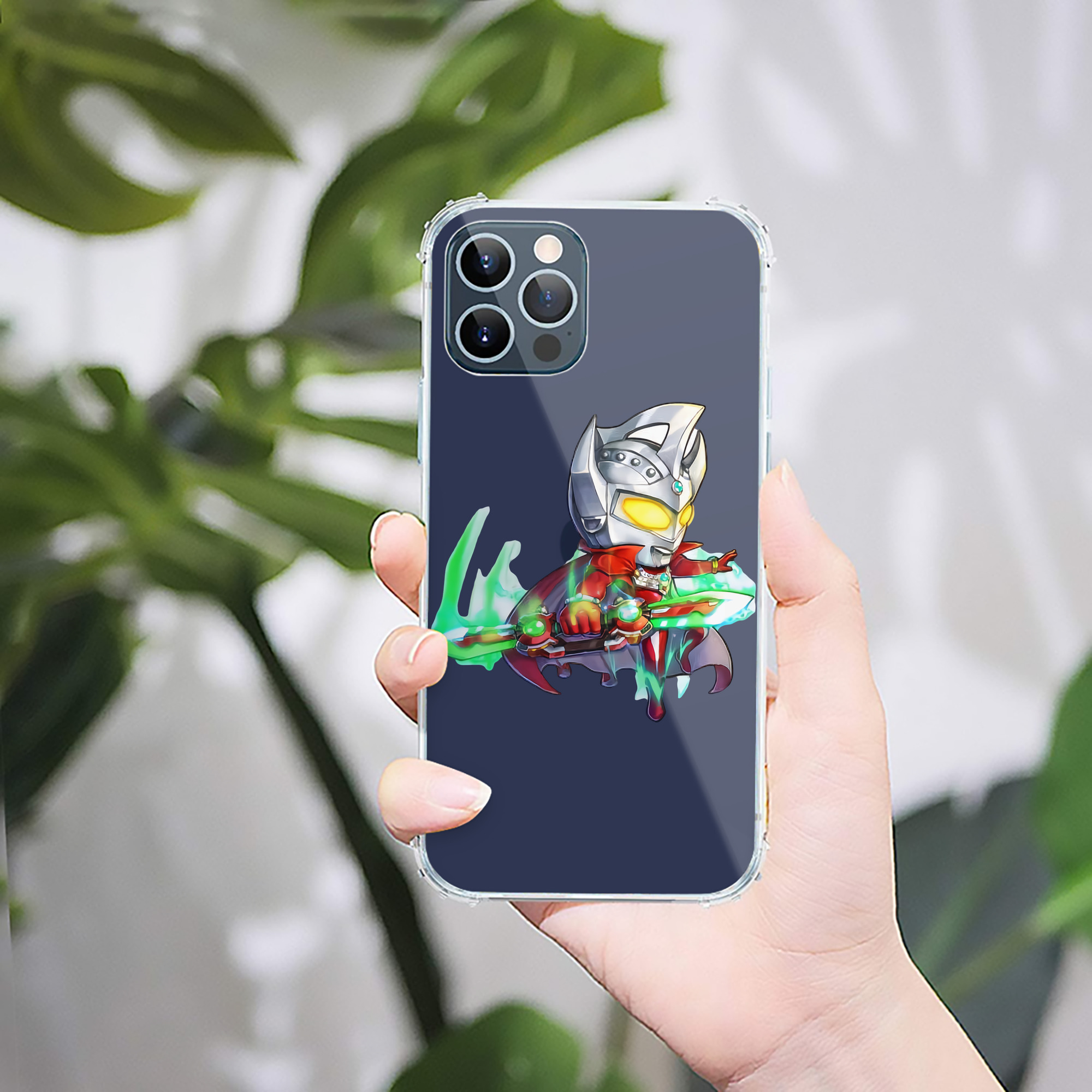 （画像用） ウルトラマン Ultraman 【iPhone 12シリーズ対応】透明スマホケース（クリアソフトケース）